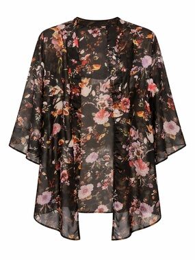 A Classy Chic Boutique Floral Camisole - Black and Multicolor